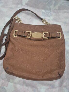 Michael Kors Brown Leather Crossbody Bag, EUC